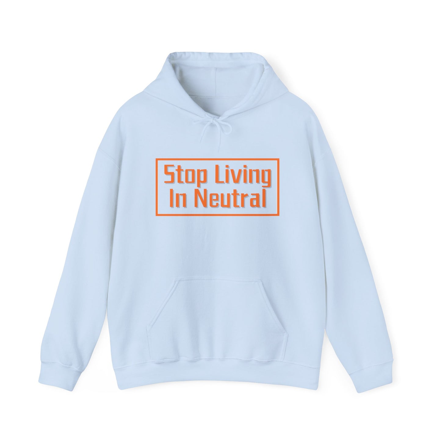 Living in Neutral (Orange) Unisex Hooded Sweatshirt