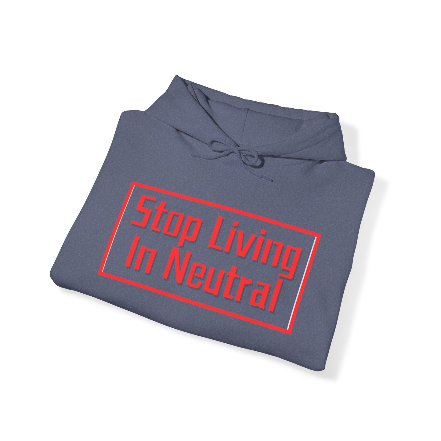 Living in Neutral(Red)  Hooded Sweatshirt