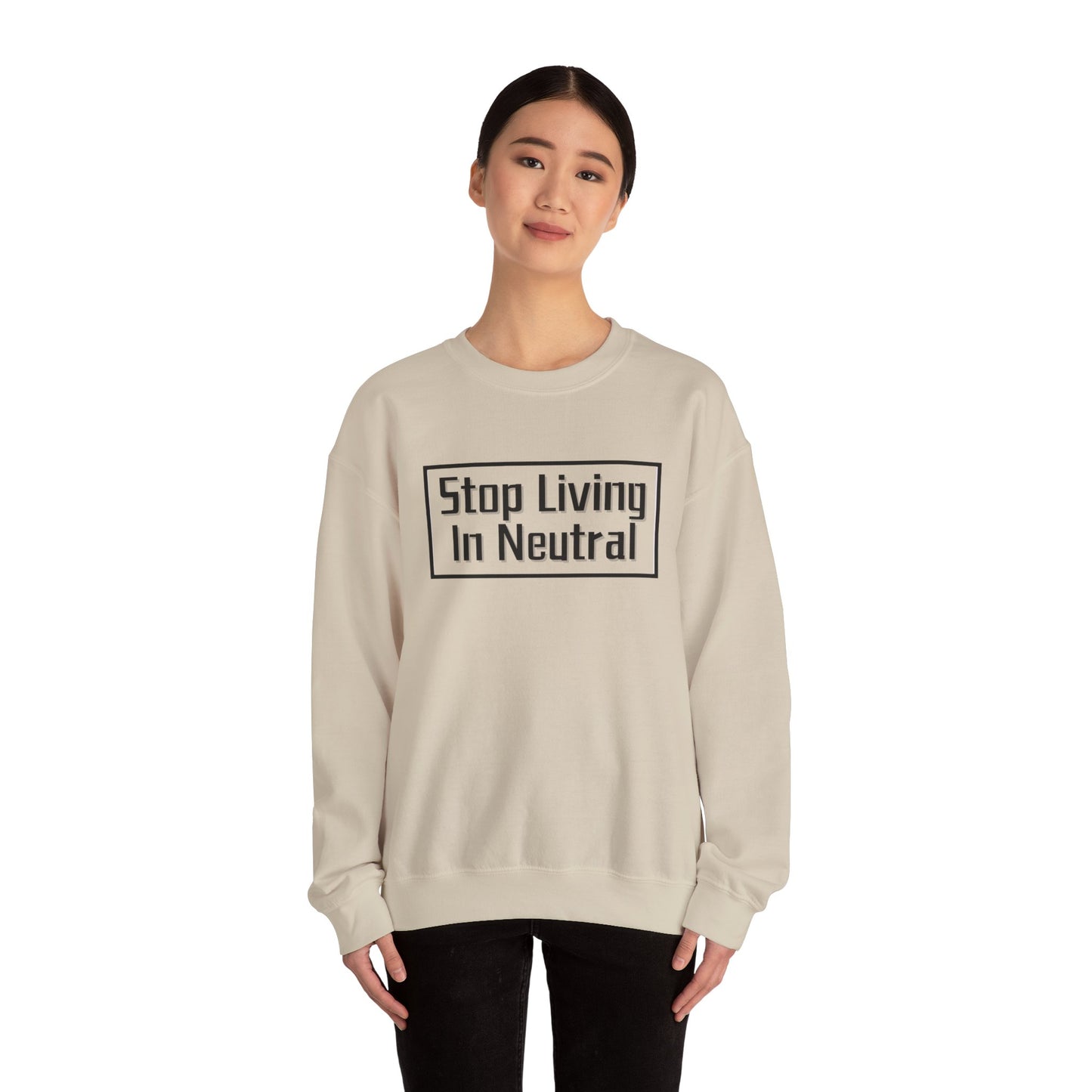 Living in Neutral Unisex Crewneck Sweatshirt (Adult)