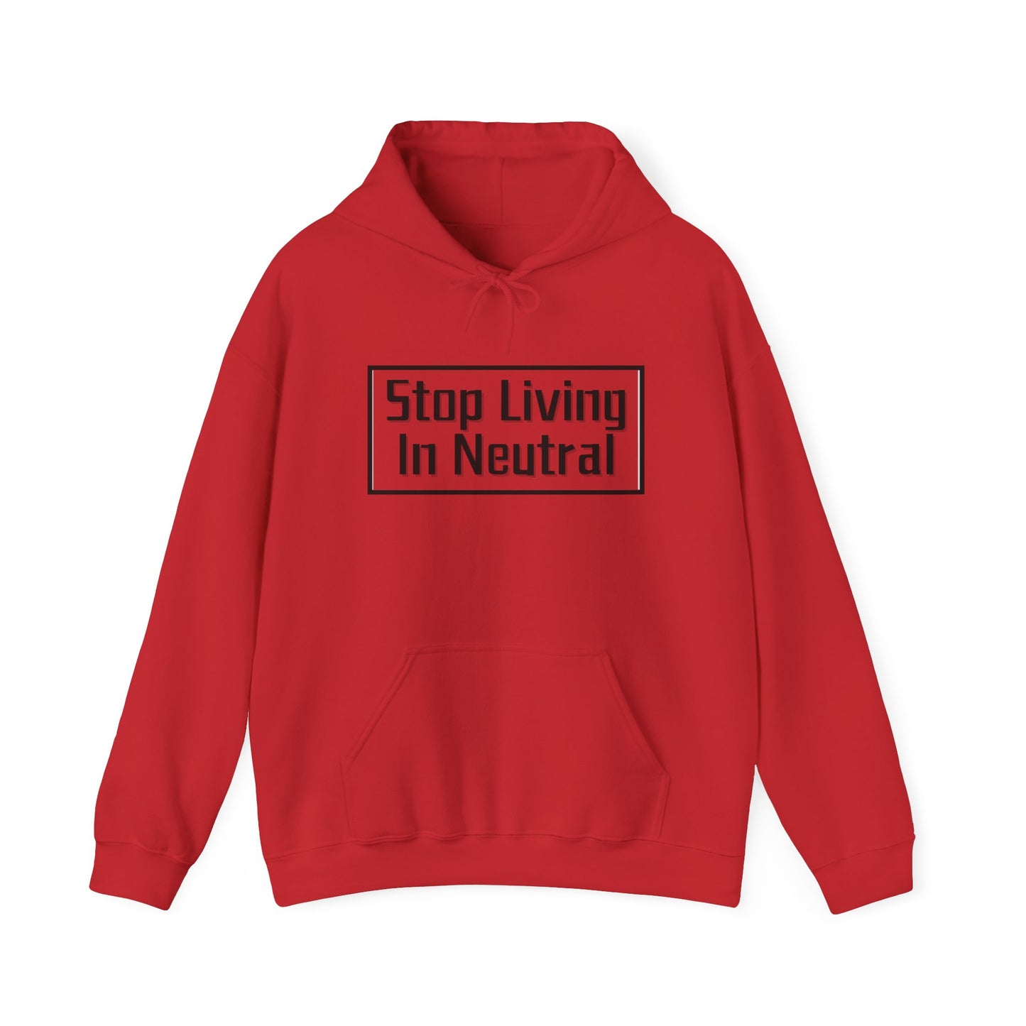 Living in Neutral (Black) Unisex Hooded Sweatshirt(Adult)