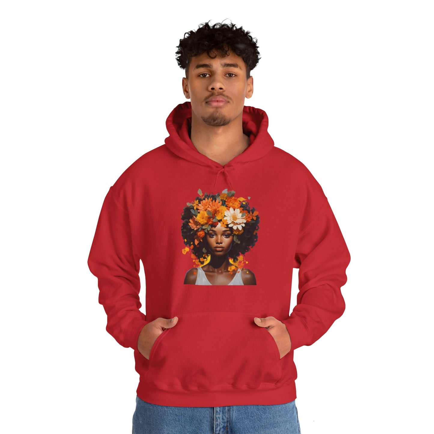 Floral Tresses Unisex Hooded Sweatshirt(Adult)