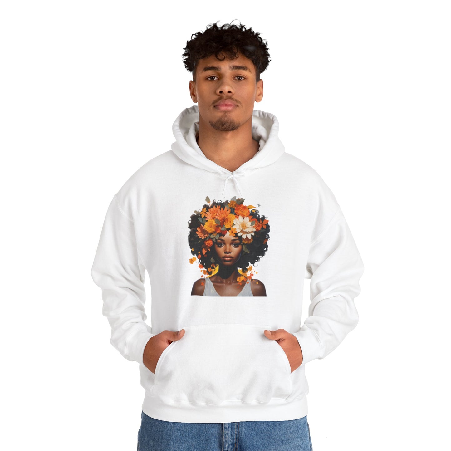 Floral Tresses Unisex Hooded Sweatshirt(Adult)