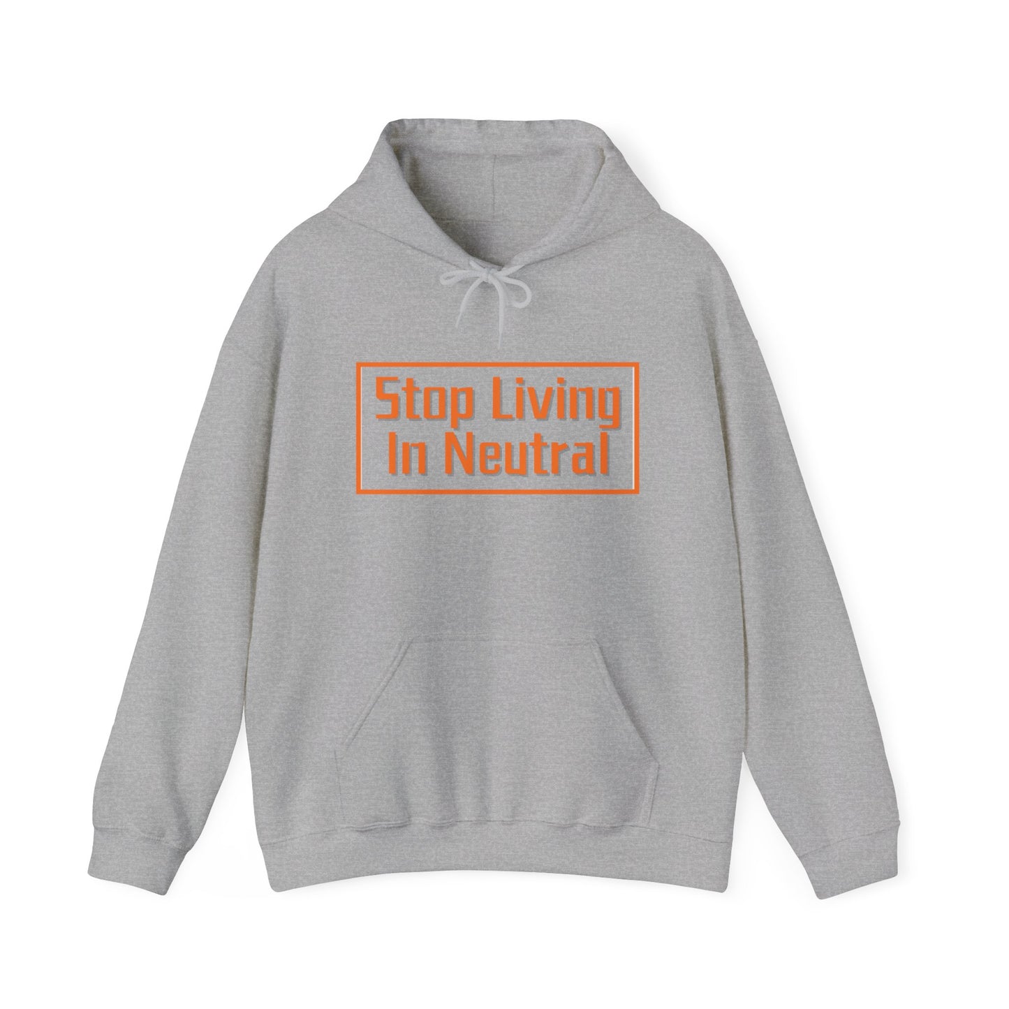 Living in Neutral (Orange) Unisex Hooded Sweatshirt