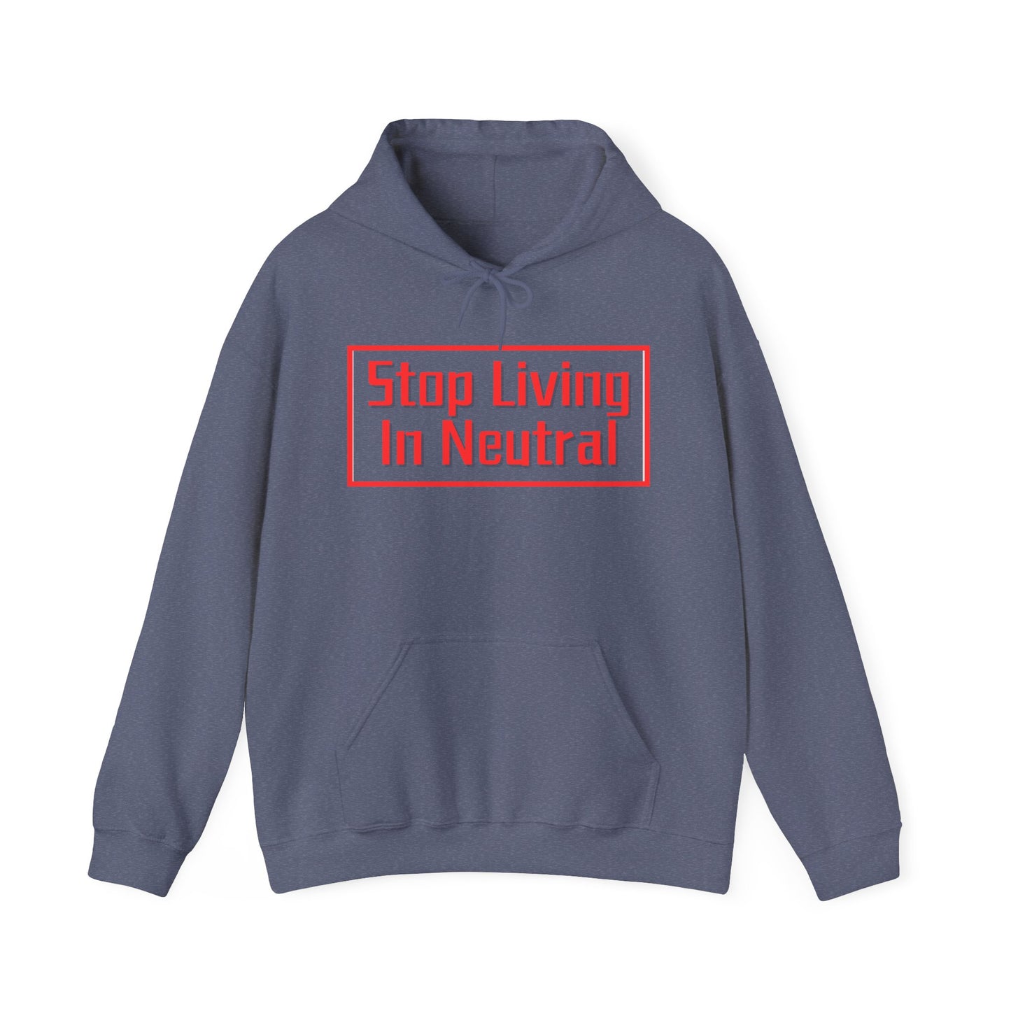 Living in Neutral(Red)  Hooded Sweatshirt