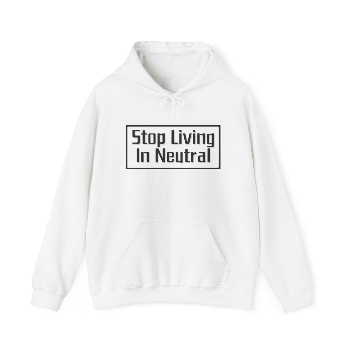 Living in Neutral (Black) Unisex Hooded Sweatshirt(Adult)