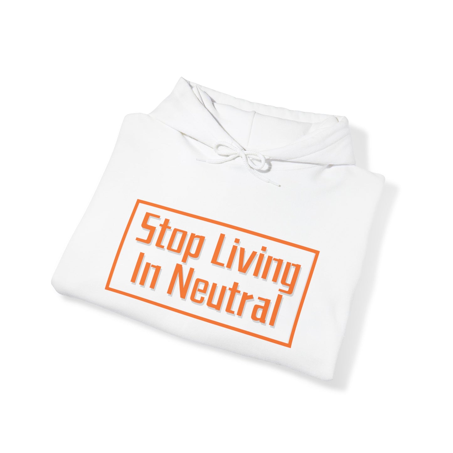 Living in Neutral (Orange) Unisex Hooded Sweatshirt