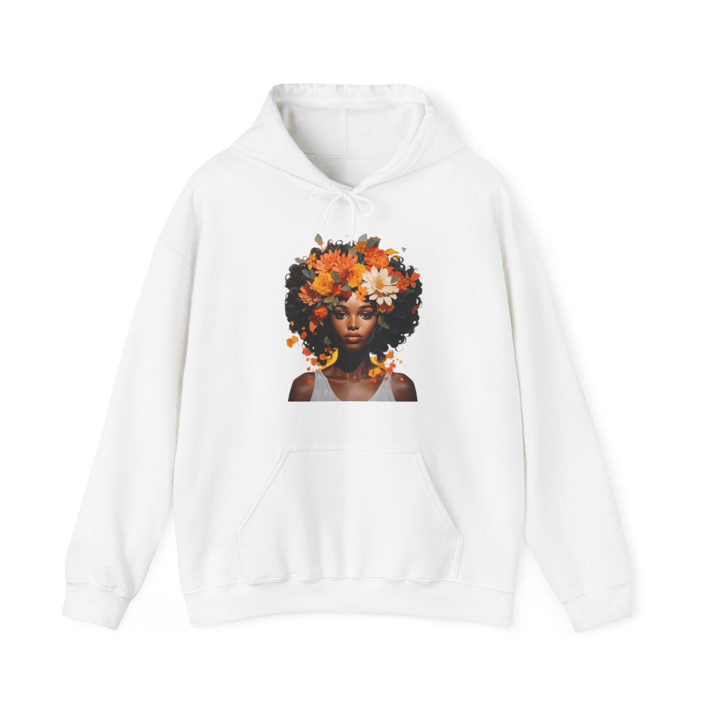 Floral Tresses Unisex Hooded Sweatshirt(Adult)