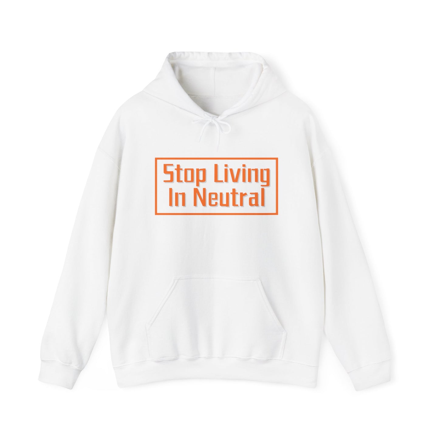 Living in Neutral (Orange) Unisex Hooded Sweatshirt