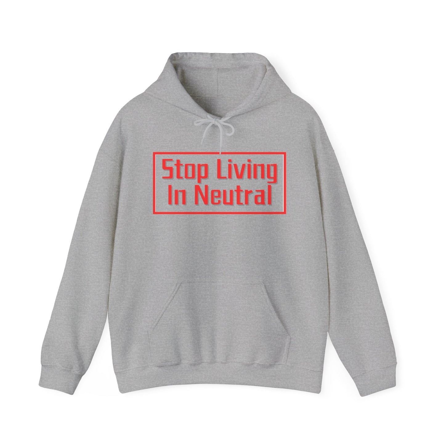 Living in Neutral(Red)  Hooded Sweatshirt