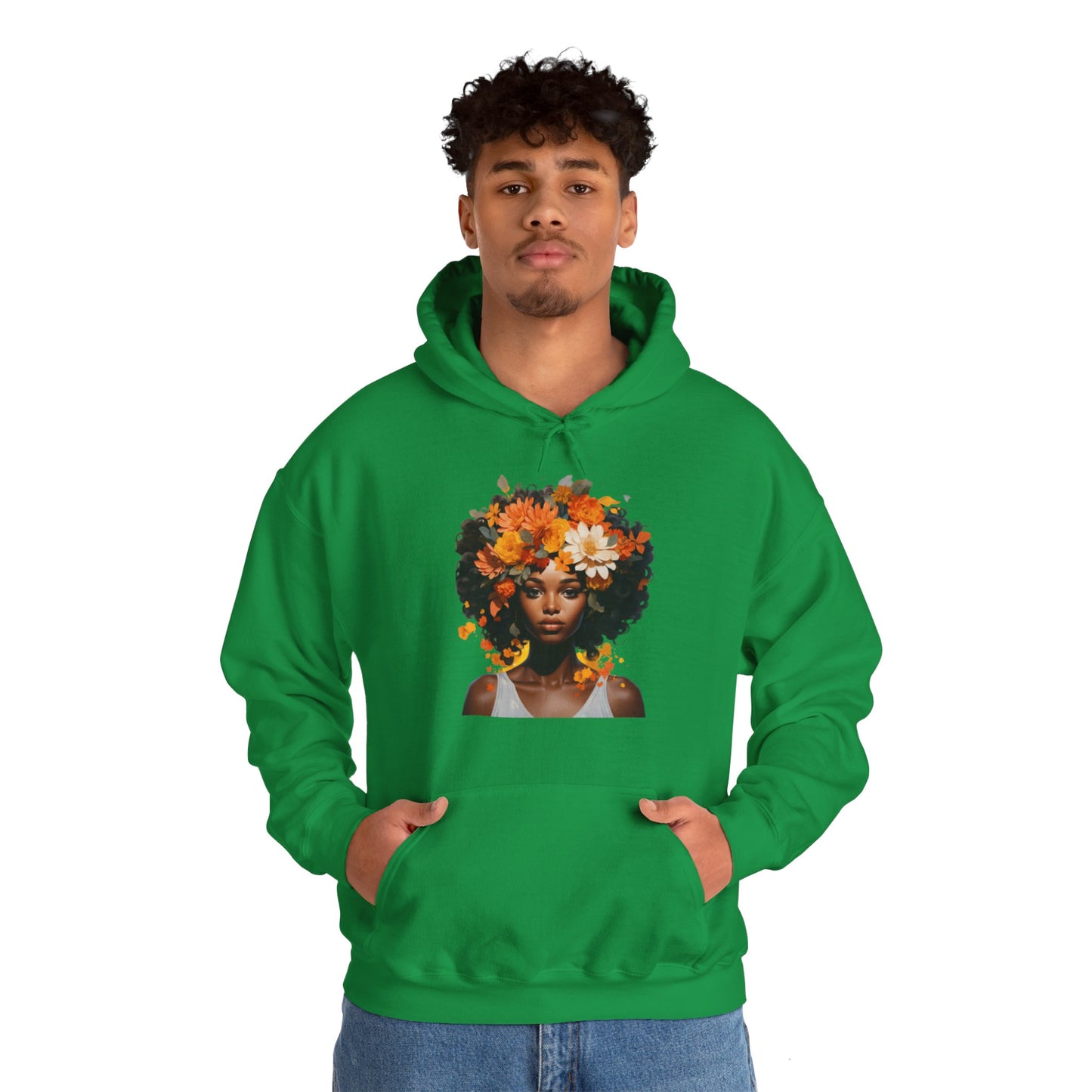 Floral Tresses Unisex Hooded Sweatshirt(Adult)