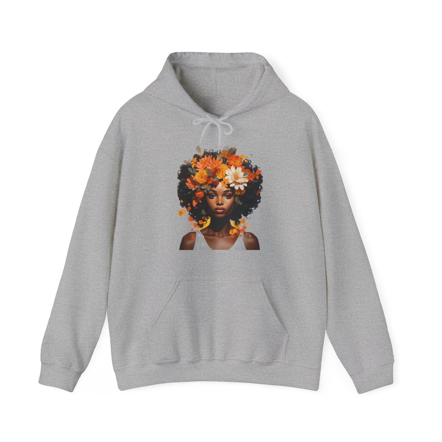 Floral Tresses Unisex Hooded Sweatshirt(Adult)