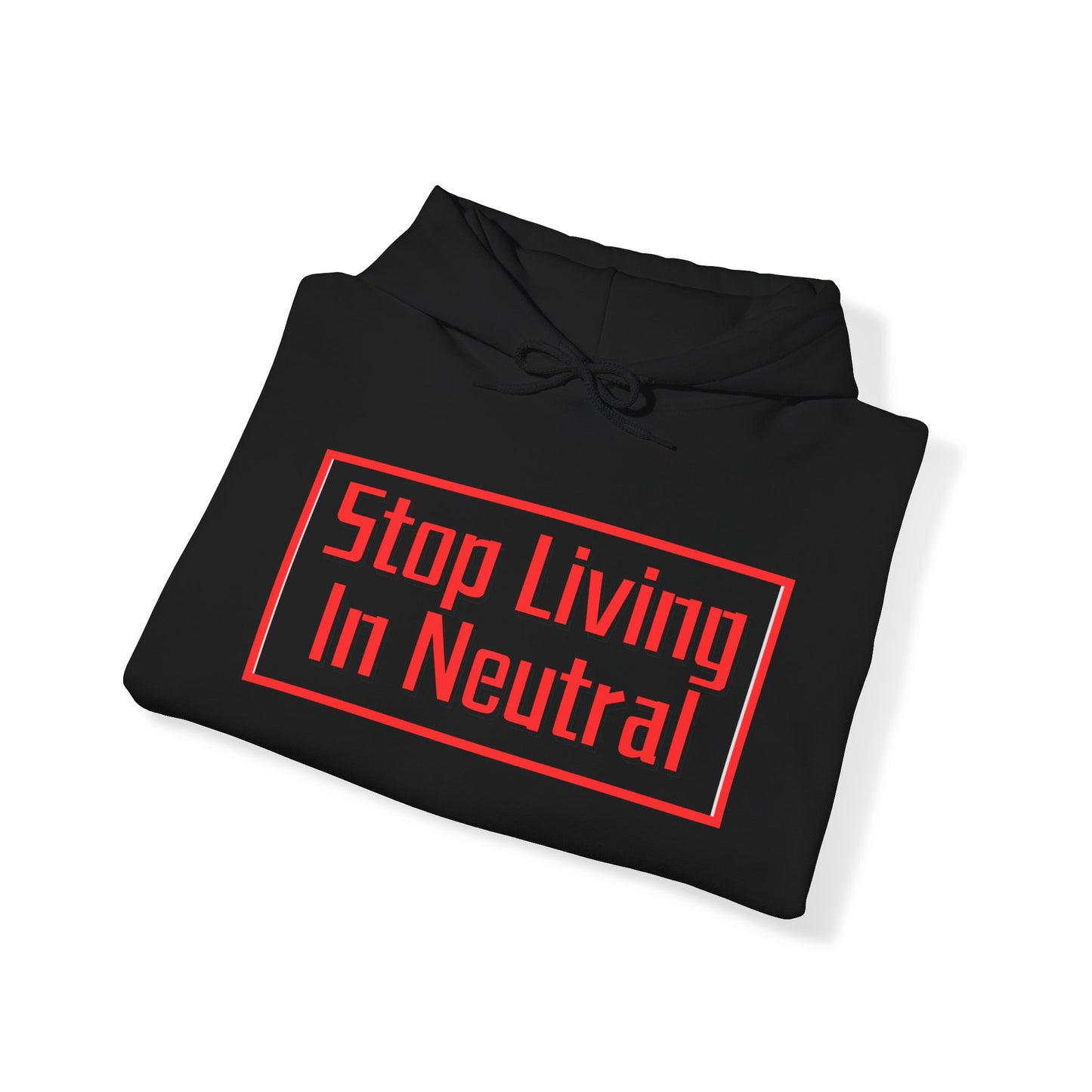 Living in Neutral(Red)  Hooded Sweatshirt