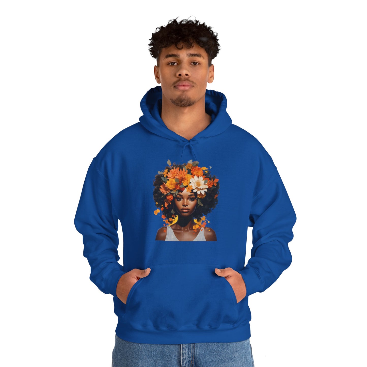 Floral Tresses Unisex Hooded Sweatshirt(Adult)