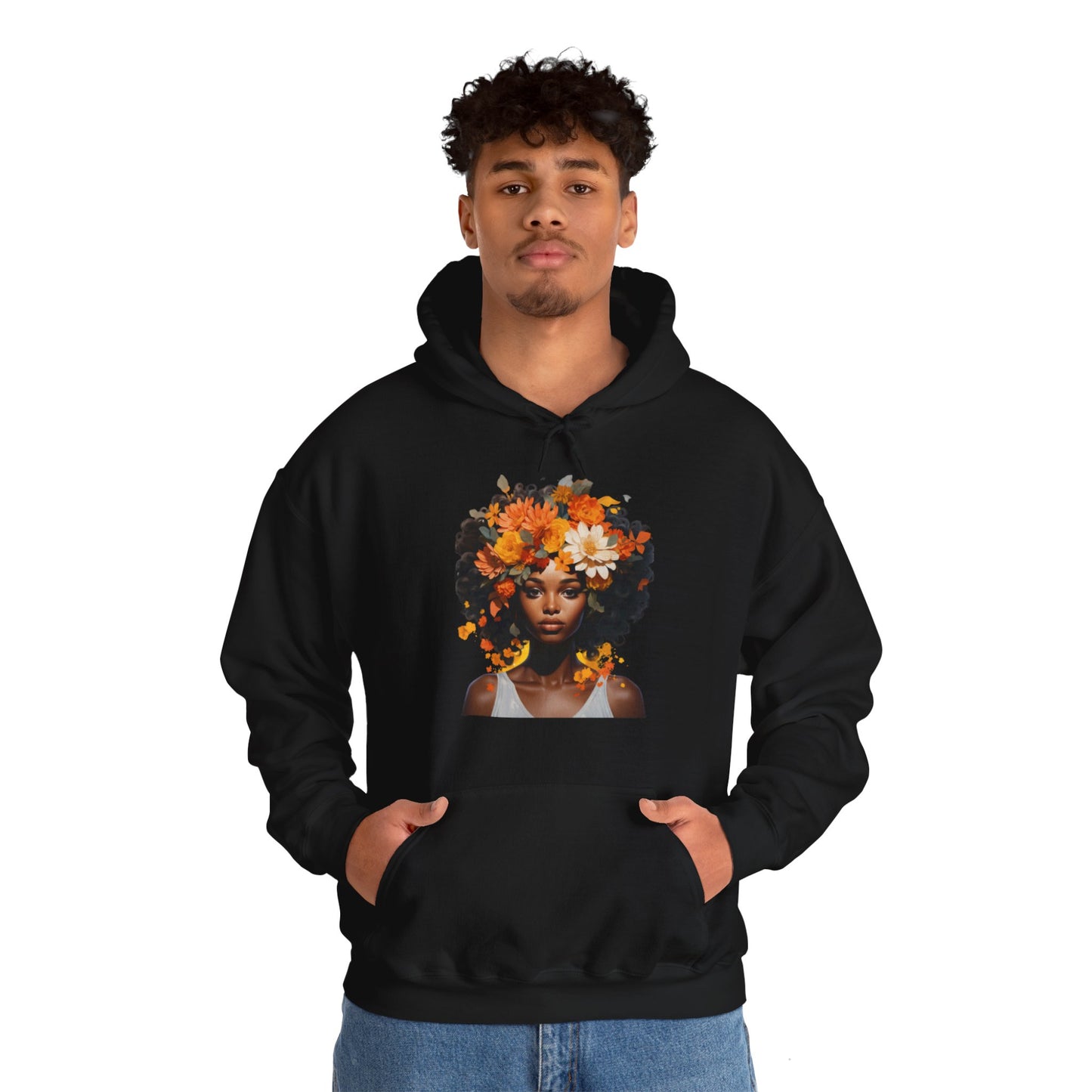 Floral Tresses Unisex Hooded Sweatshirt(Adult)