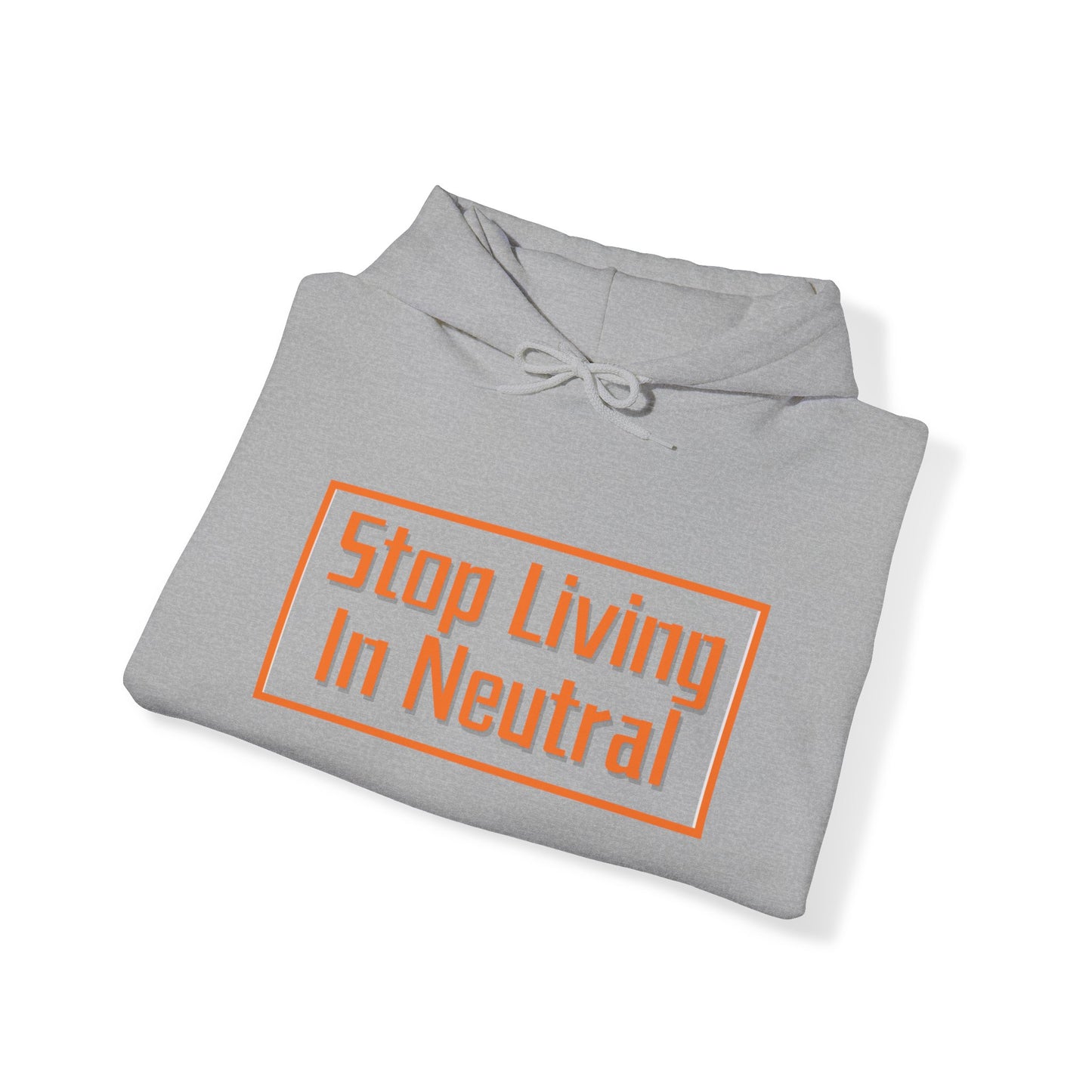 Living in Neutral (Orange) Unisex Hooded Sweatshirt