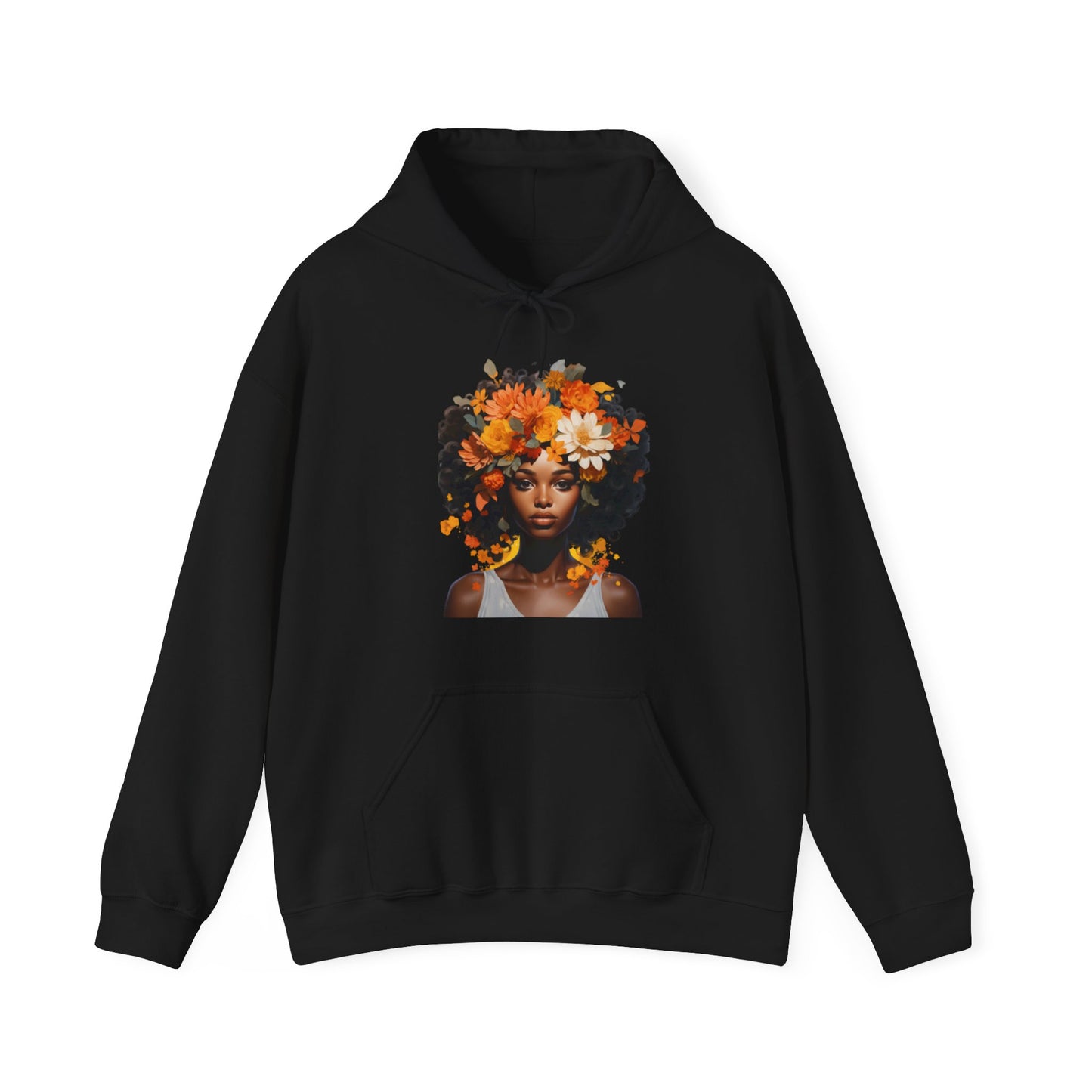 Floral Tresses Unisex Hooded Sweatshirt(Adult)