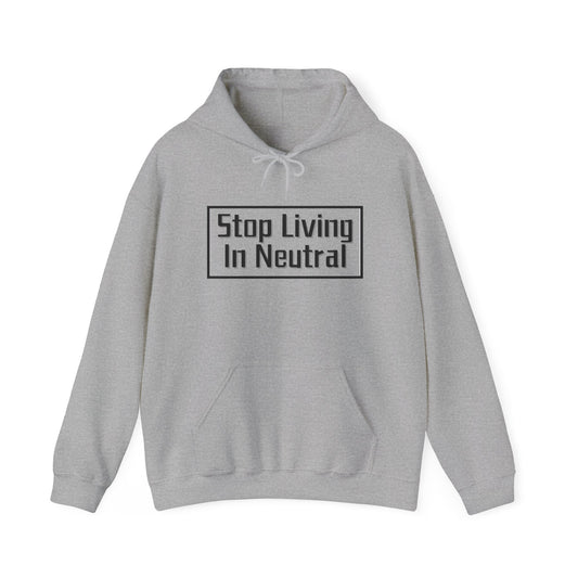 Living in Neutral (Black) Unisex Hooded Sweatshirt(Adult)