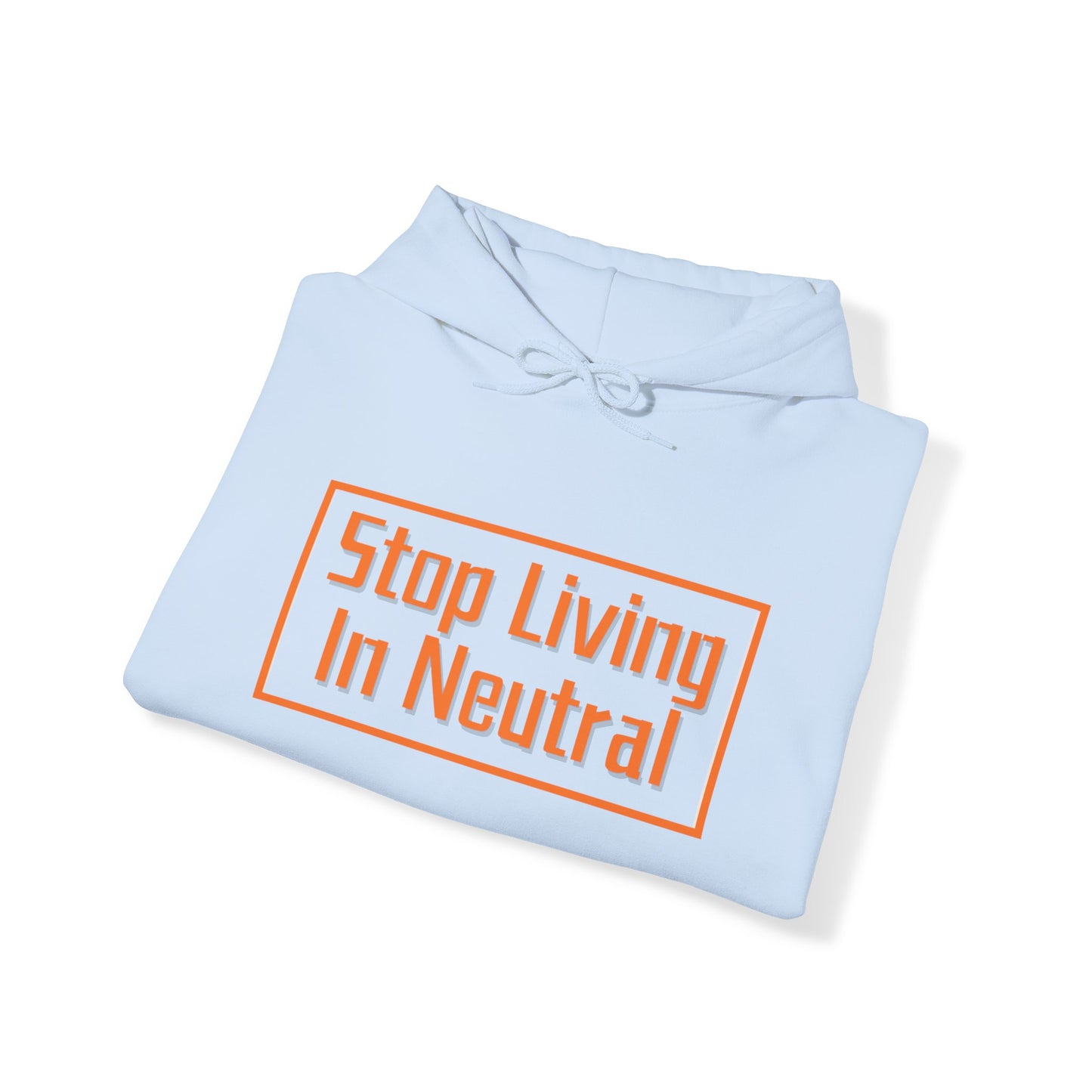 Living in Neutral (Orange) Unisex Hooded Sweatshirt