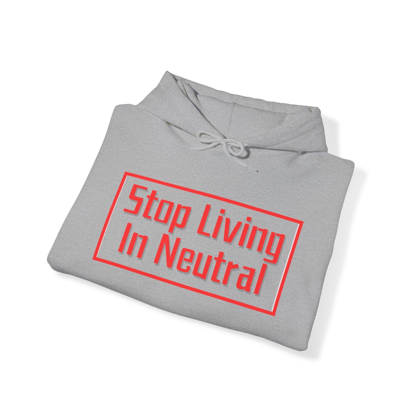 Living in Neutral(Red)  Hooded Sweatshirt