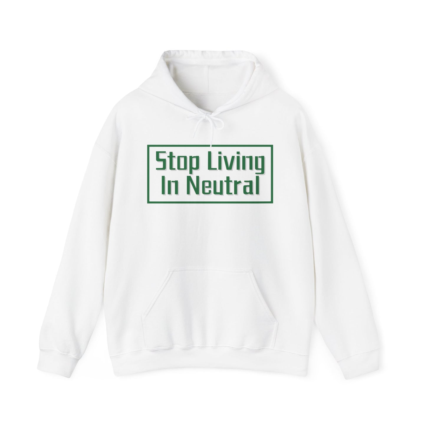 Living in Neutral (Green) Hooded Sweatshirt