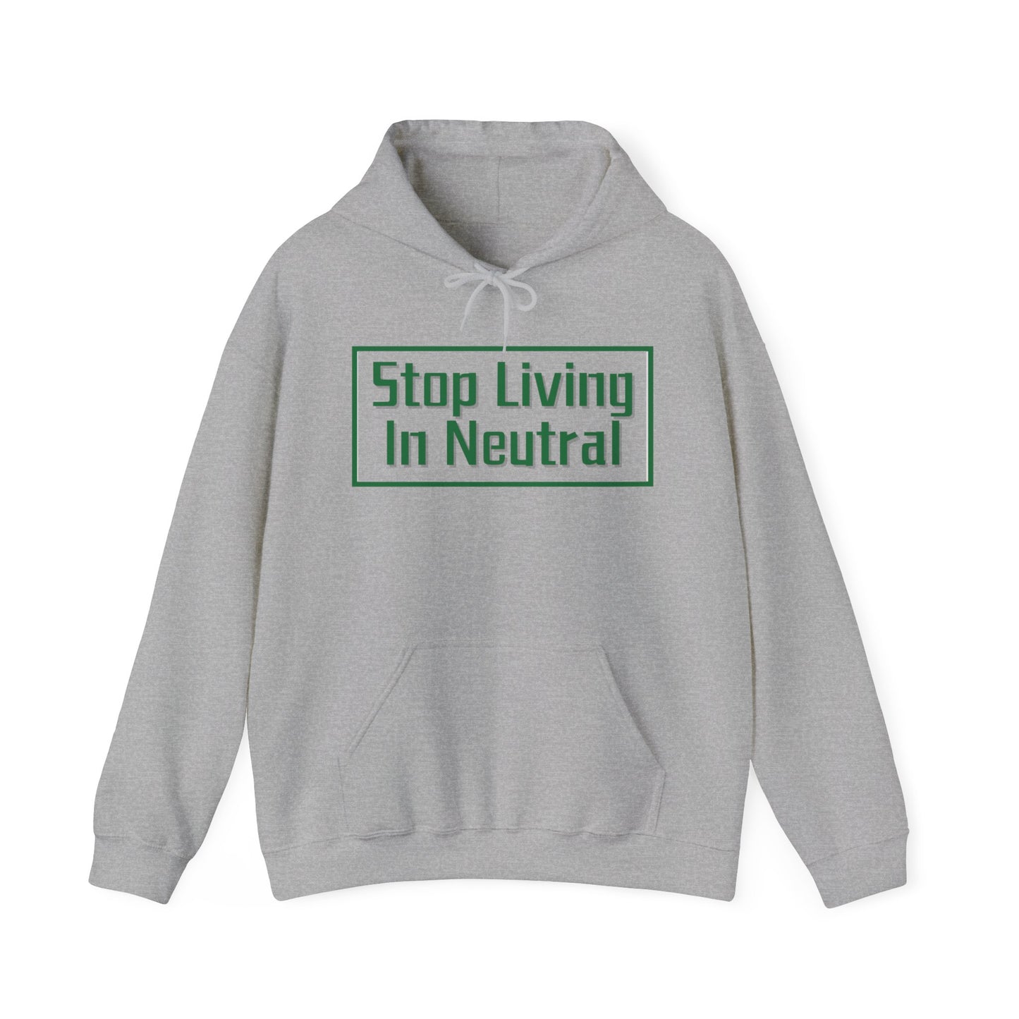 Living in Neutral (Green) Hooded Sweatshirt