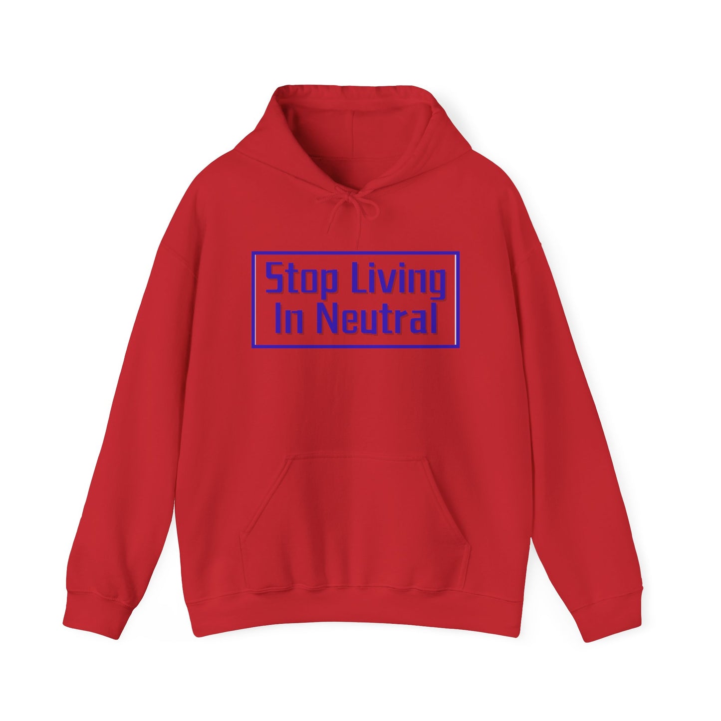 Living in Neutral (Blue) Hooded Sweatshirt