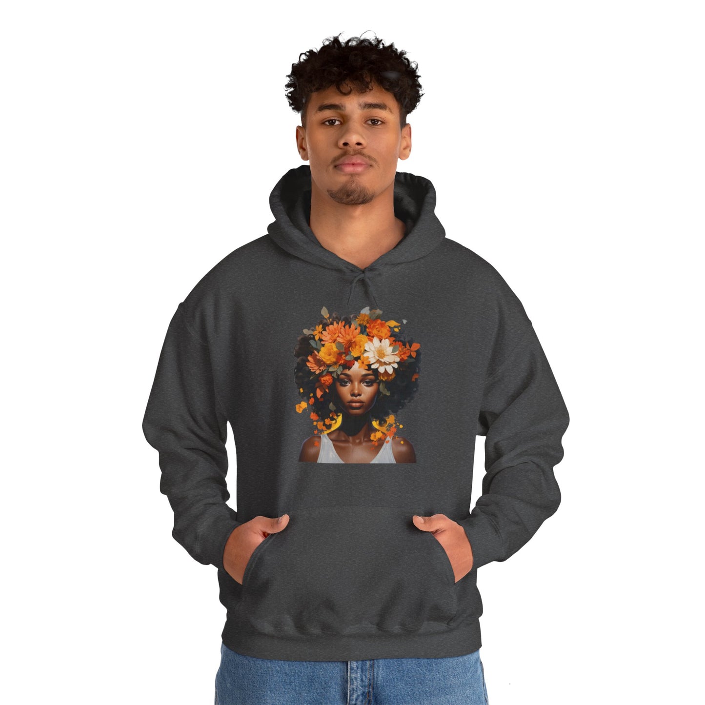 Floral Tresses Unisex Hooded Sweatshirt(Adult)