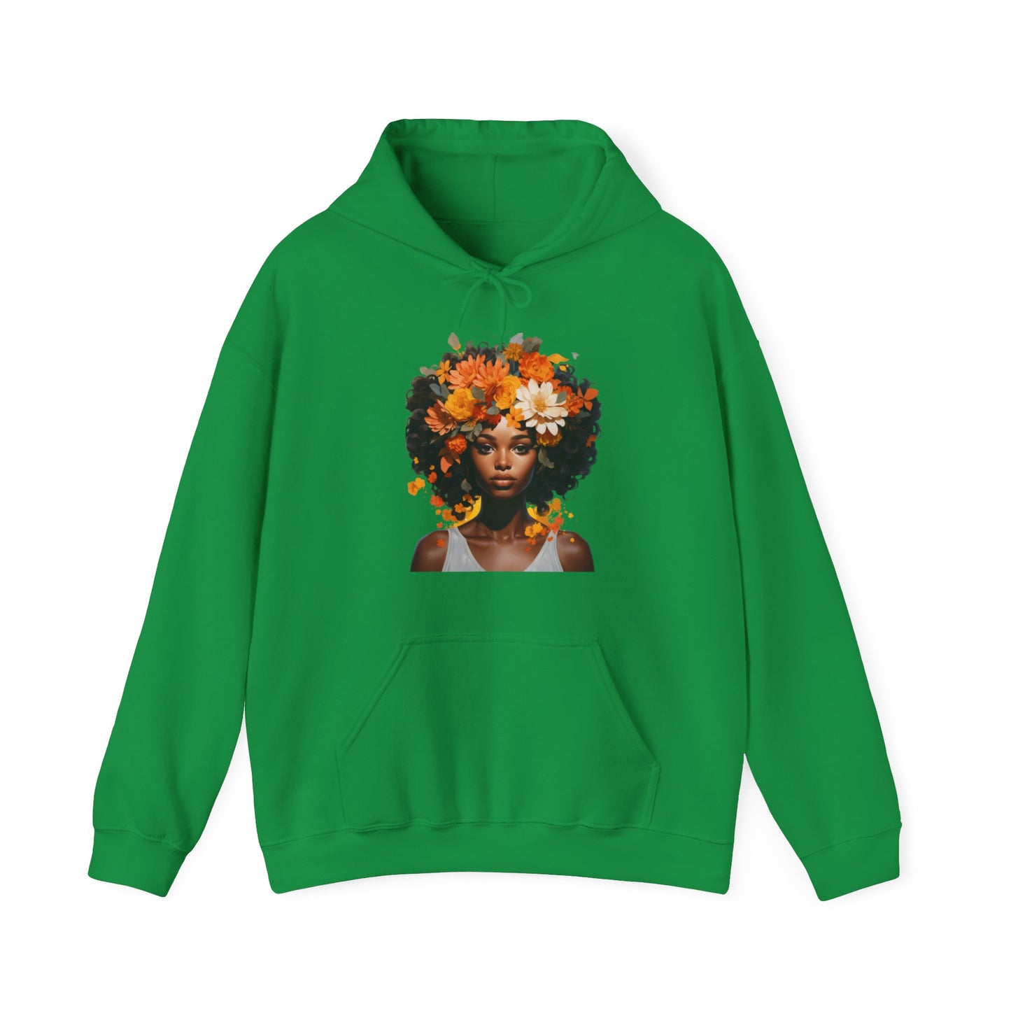 Floral Tresses Unisex Hooded Sweatshirt(Adult)